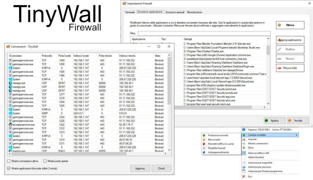 tinywall vs. windows firewall control